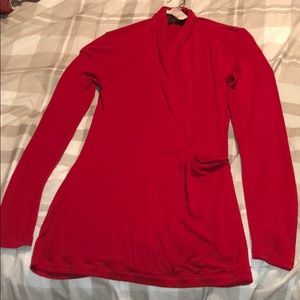 Banana Republic red long sleeve top!!